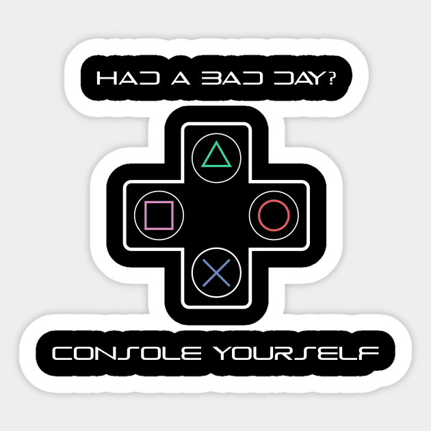 Console Yourself Sticker by Barlax